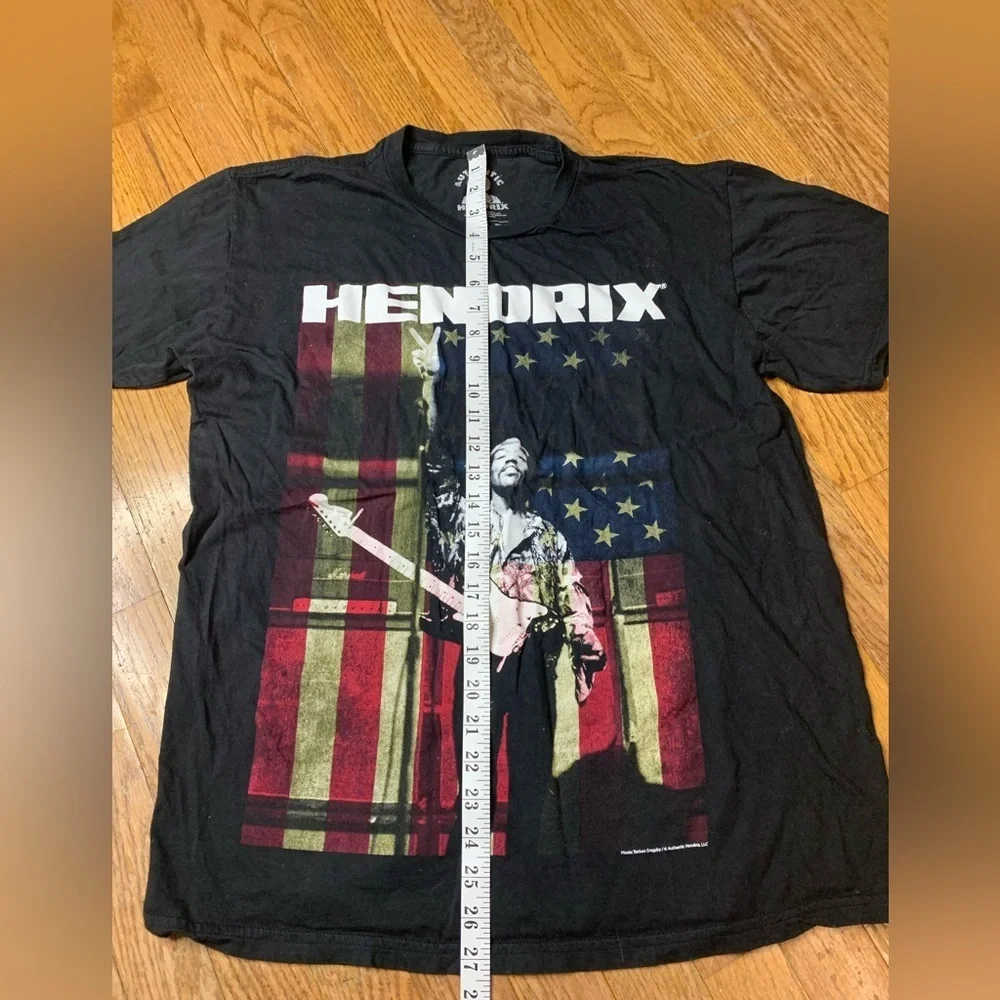 Authentic Hendrix Jimi Hendrix American Flag Graphic Tee - Size Large - Picture 4 of 5